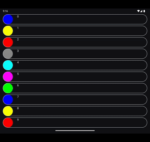 Fixed shared elements on a large screen device