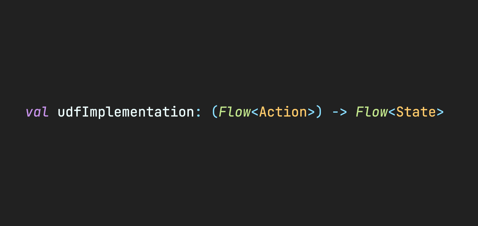 Unidirectional Data Flow as a Functional declaration