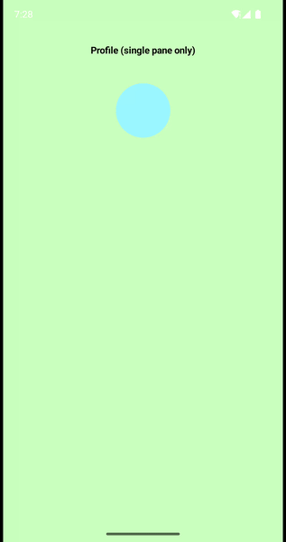 Non sticky shared element