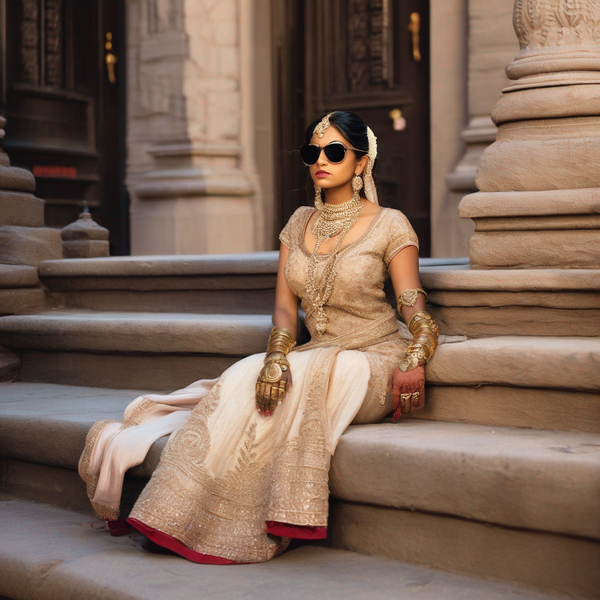 Highly detailed arms wearing gold jewelry