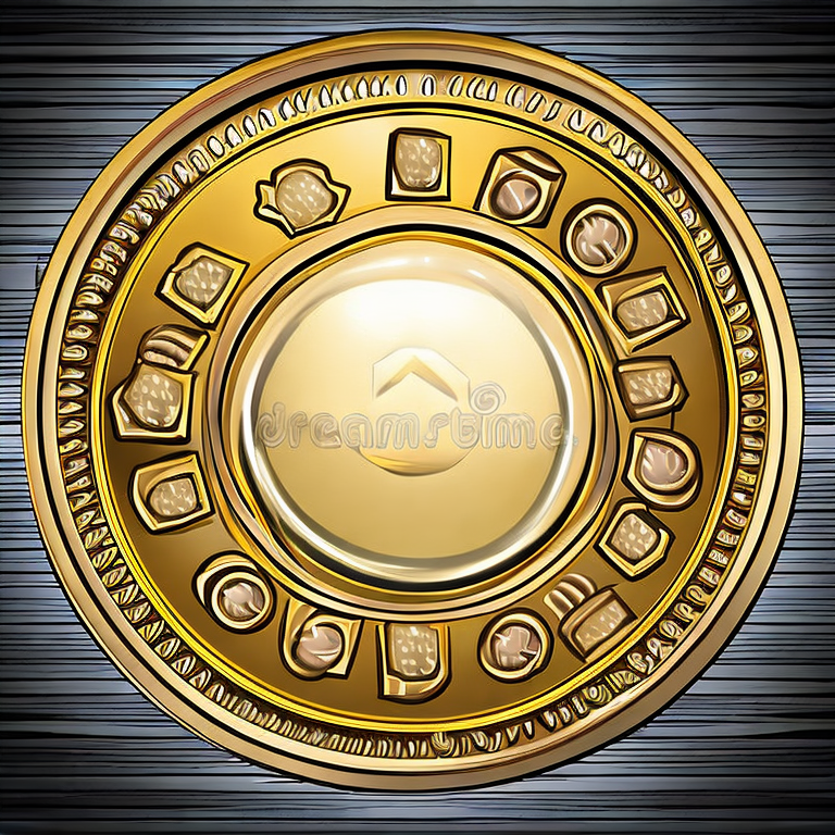 gold coin game asset on white background illustration