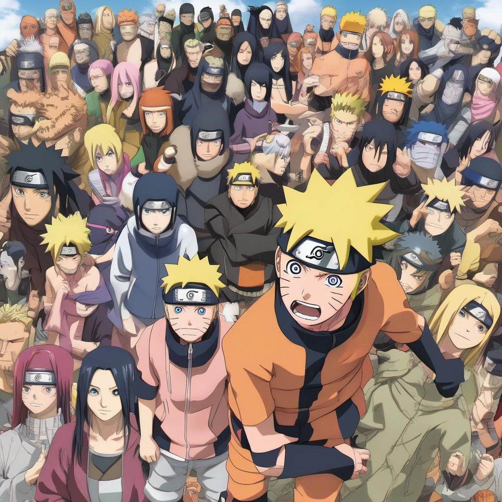 AI Images of Naruto With All of His Friends