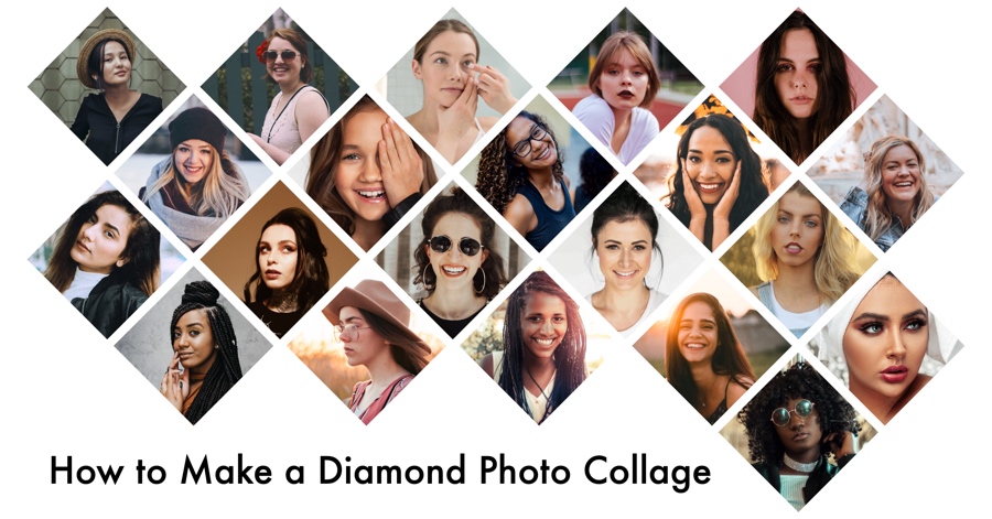 Make Diamond Photo Collage