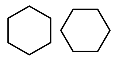 Hexagon shapes