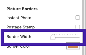 Screenshot highlighting the control to change Border Width to nil.