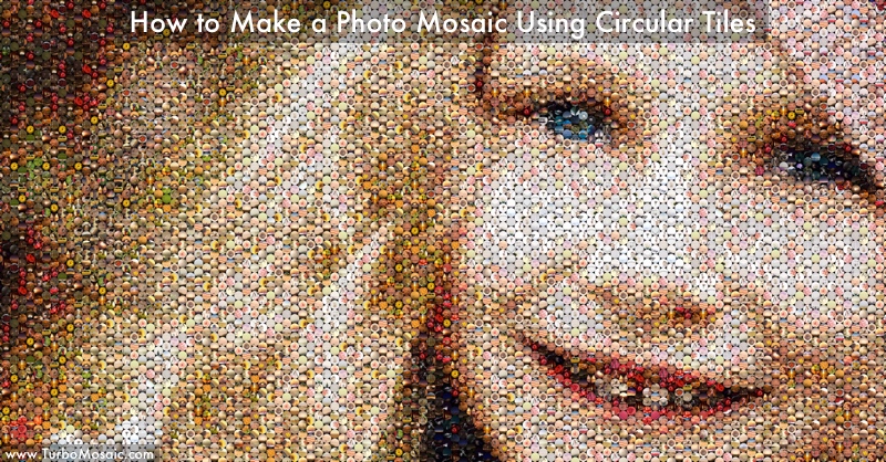 Photo Mosaic with Circular Tiles