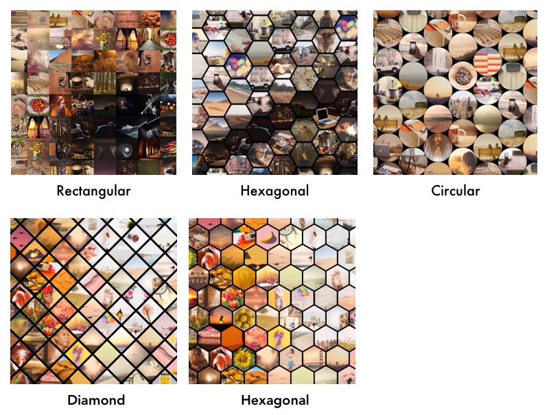 Photo Mosaic Cell Styles