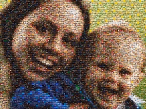 Mother Child Photo Mosaic