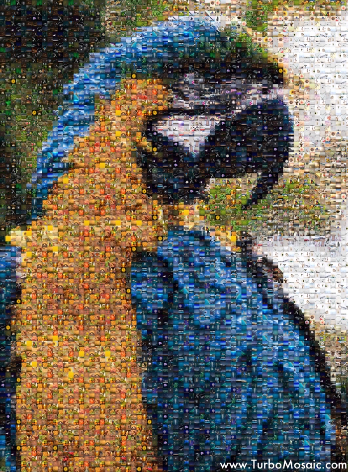 Photo Mosaic of a Bird