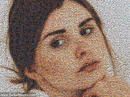 Photo Mosaic Using Circular Tiles