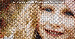 Make a Photo Mosaic Using Circular Tiles