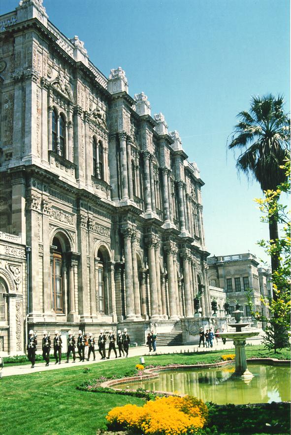 In front of Dolmabahce Palace