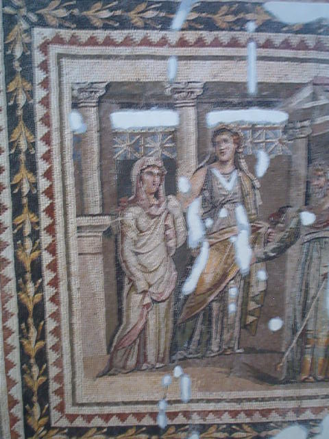 On the wall of the Mosaic Museum