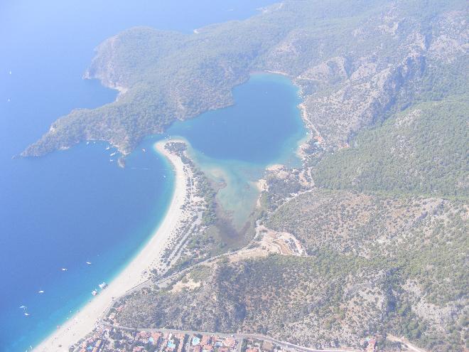 Aerial photo of Olu Deniz