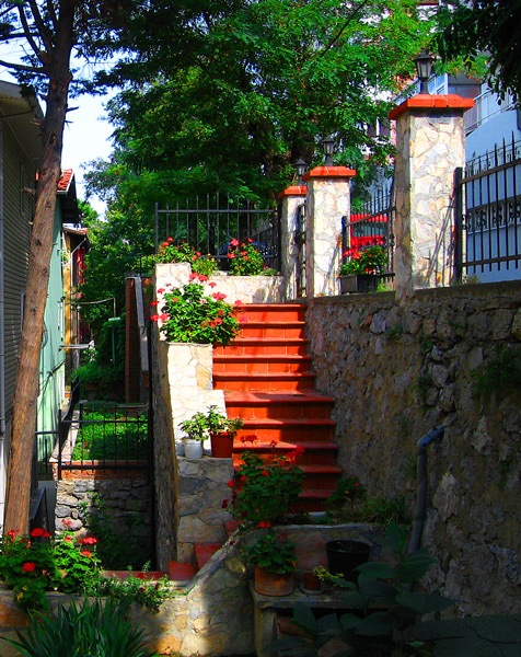 Stairway of a nice house in Uskudur