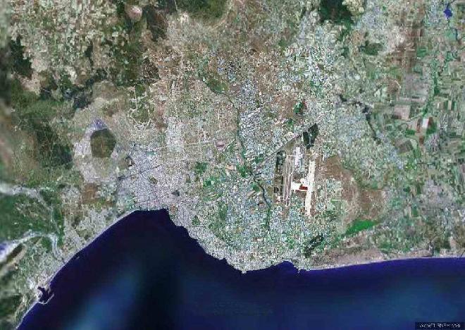 Antalya from satelite