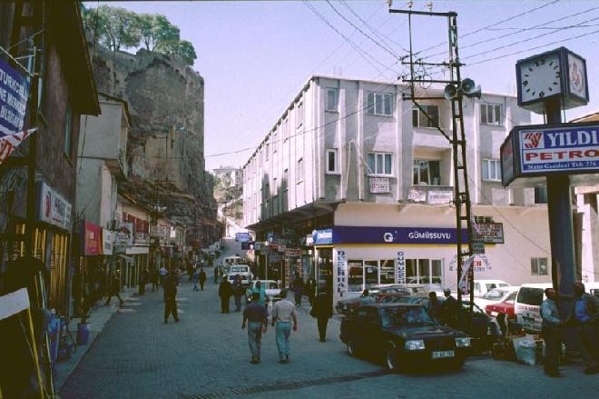 One of the main streets in the city