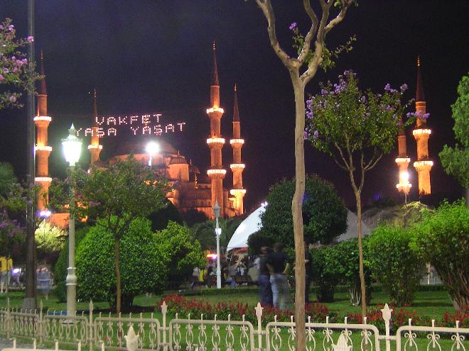 Sultan Ahmet Mosque at evening 1