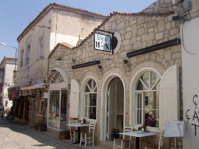 Antique cafe in Alacati