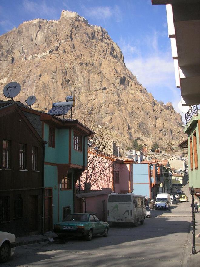 Afyon street and castle