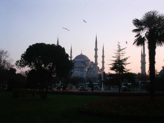 Blue Mosque Sunset