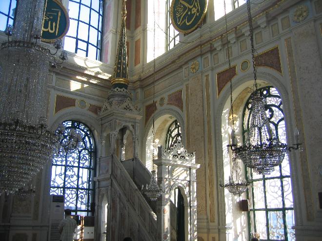 Inside of Ortaköy Mosque