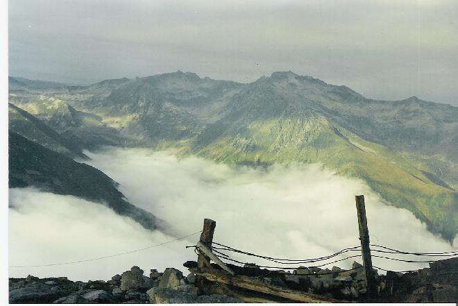 Clouded mountains