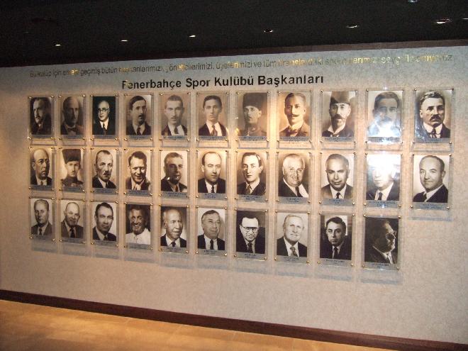 Fenerbahce museum- presidents board