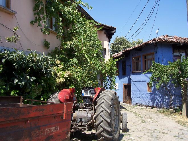 Where to park a tractor!