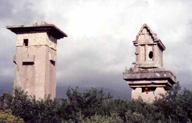 Xanthos - Lycian tombs