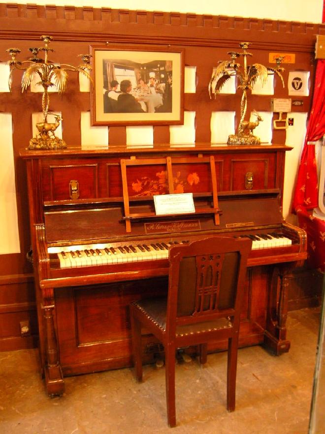 Antique Piano in Railway Museum