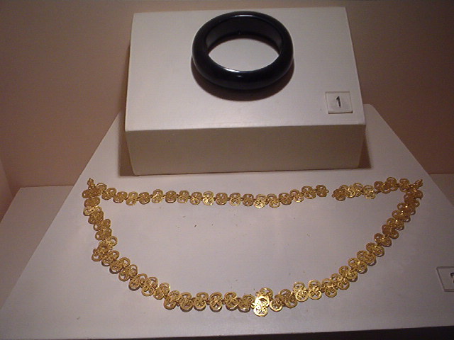 Jewellery from an old sarcophagus