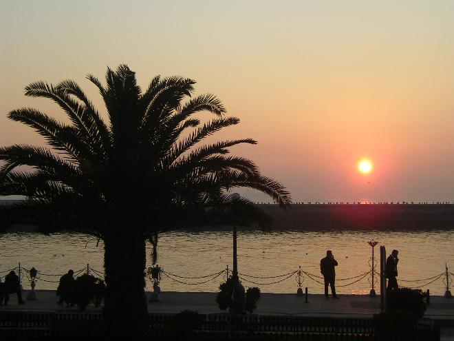 Sunset from Haidarpaşa station