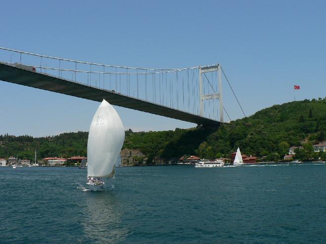 İstanbul Bridge with a sail