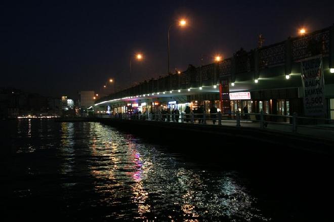 Galata bridge by night