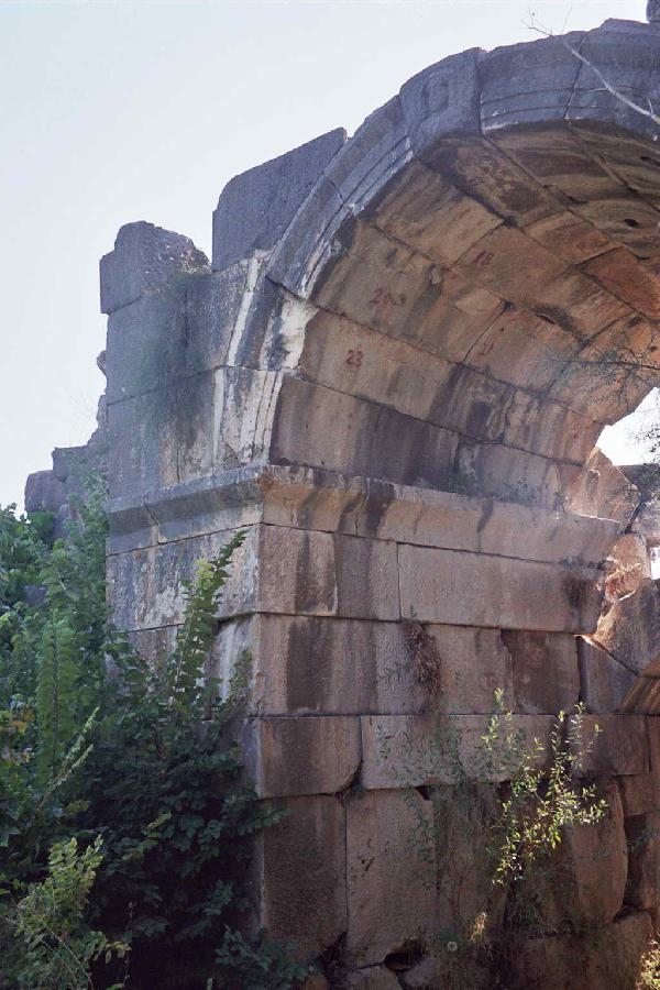 Detail of Myra ancient theatre