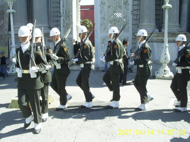 Dolmabahce Palace - change of guard