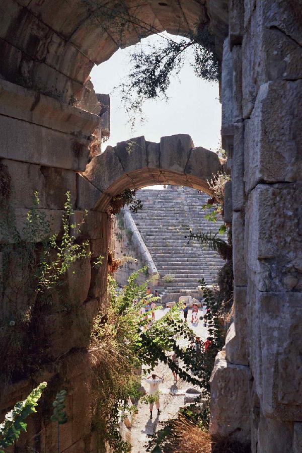 Detail of Myra ancient theatre