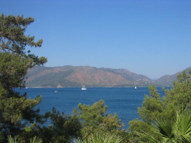 View of the bay of İçmeler