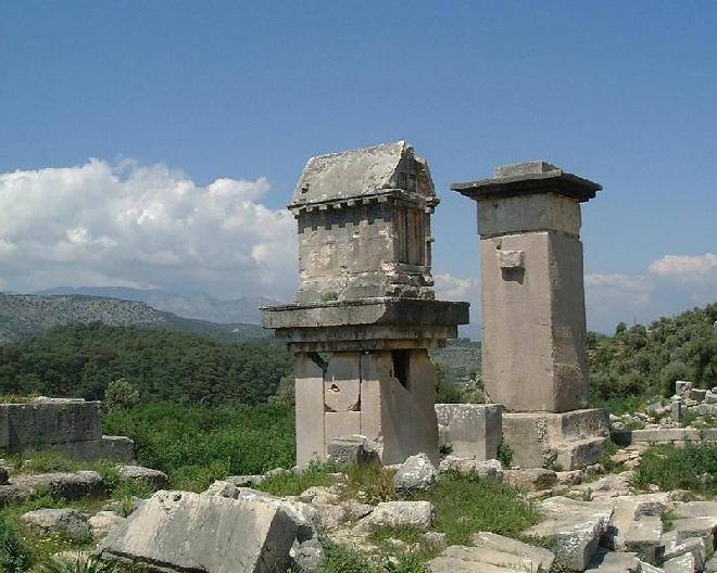 Xanthos - Lycian monumental tombs