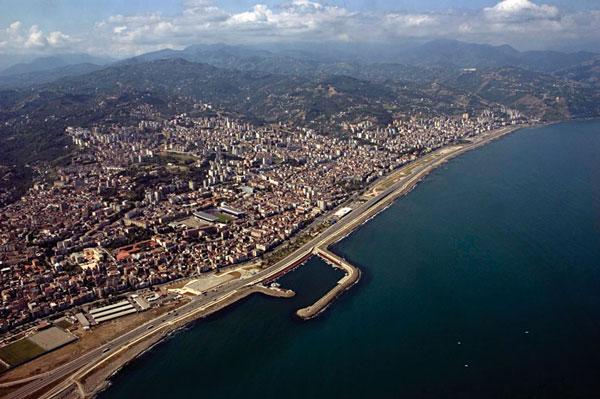 a Picture of Trabzon from Sky