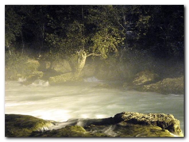 Manavgat Waterfall by Night