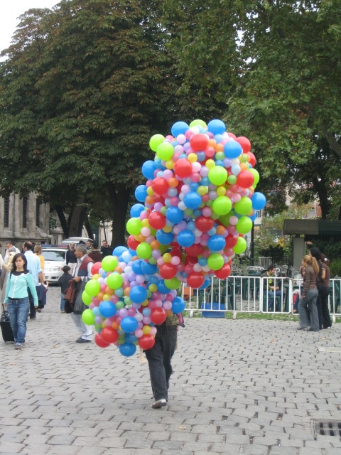 Balloon seller