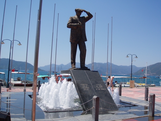 Ataturk`s statue in Marmaris