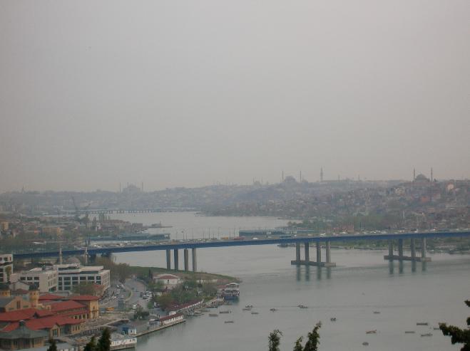 View from Pierre Loti café in Eyüp