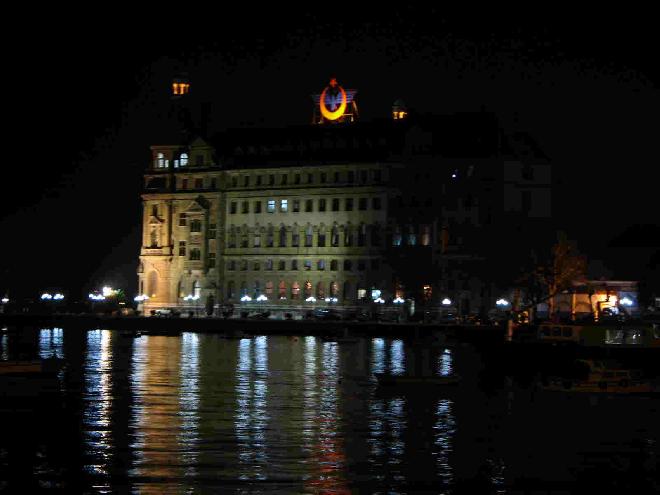 Haydarpaşa Station at night