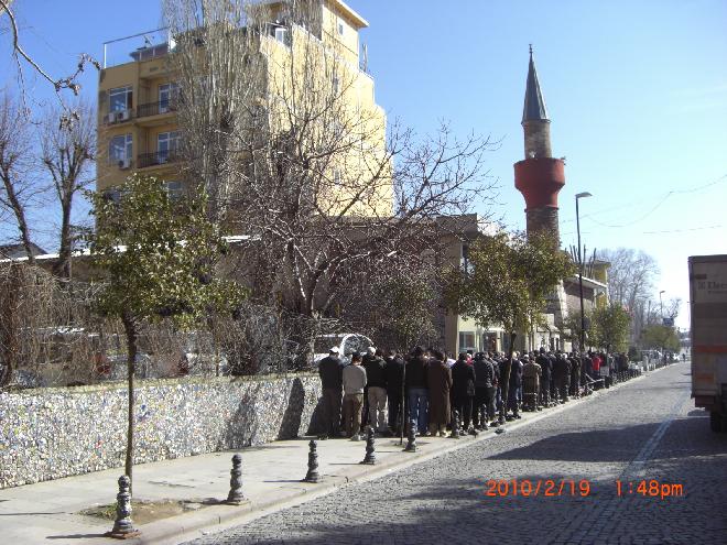 Men praying