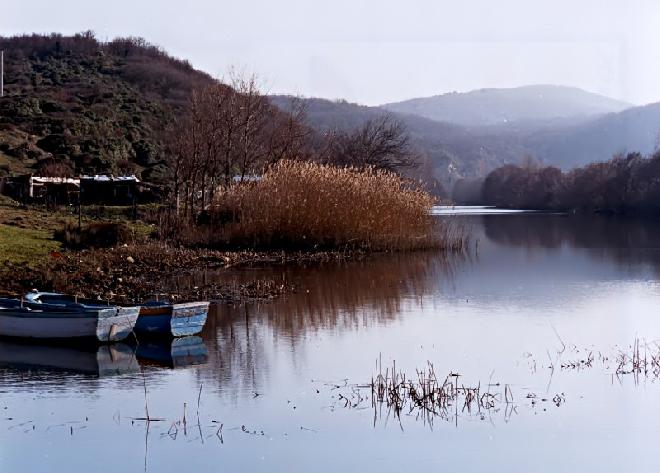 a small lake in Kirklareli province