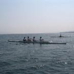 Rowing on the lake