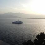 Cruise ship on the Mediterrenean Sea